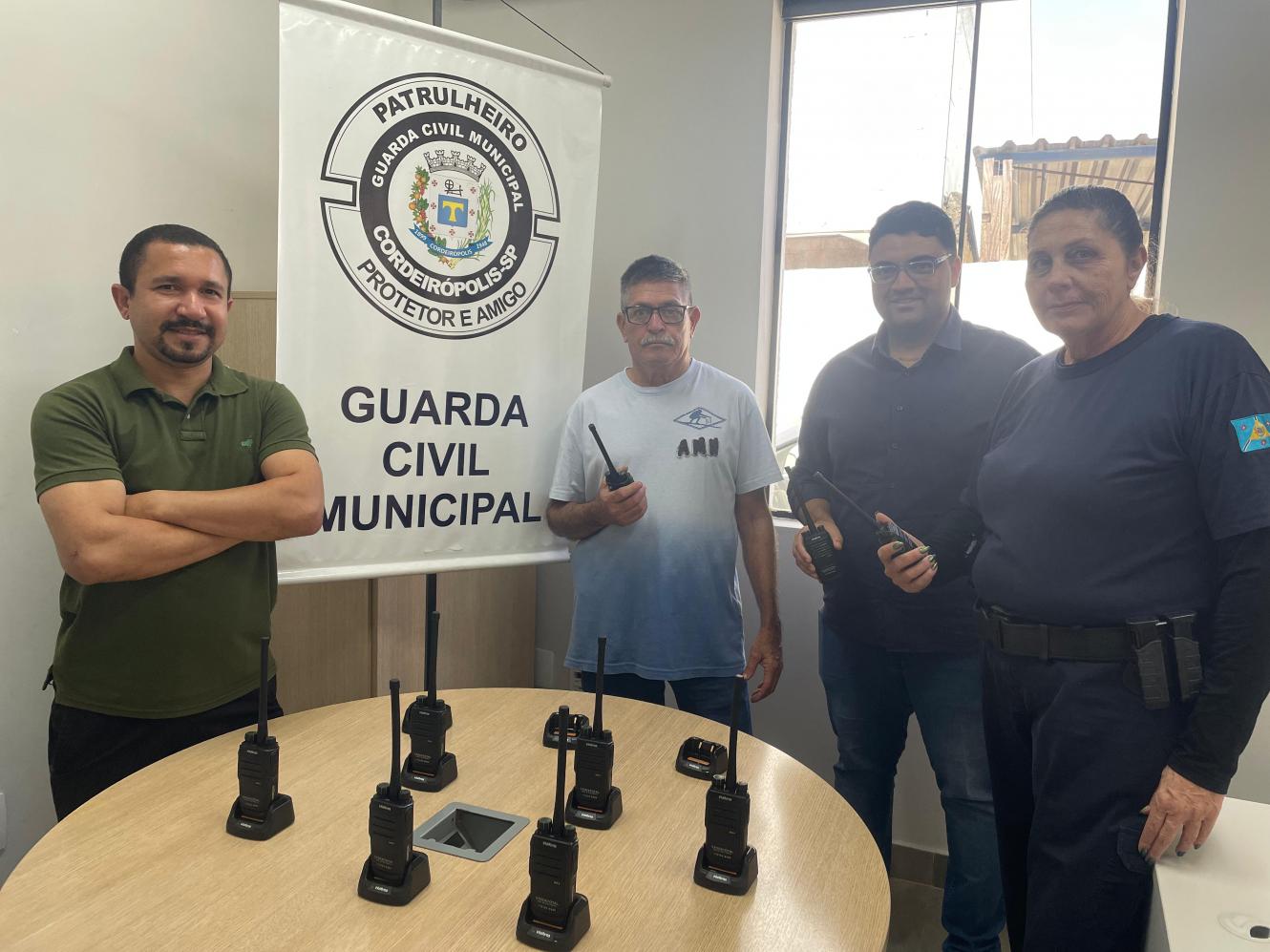 Guarda Civil Municipal de Cordeirópolis recebe Rádios Comunicadores HD de última geração