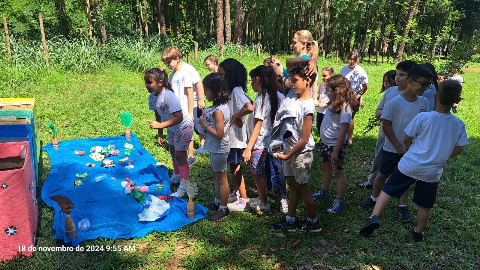 Alunos da rede municipal de Limeira participam de atividade sobre reciclagem e compostagem