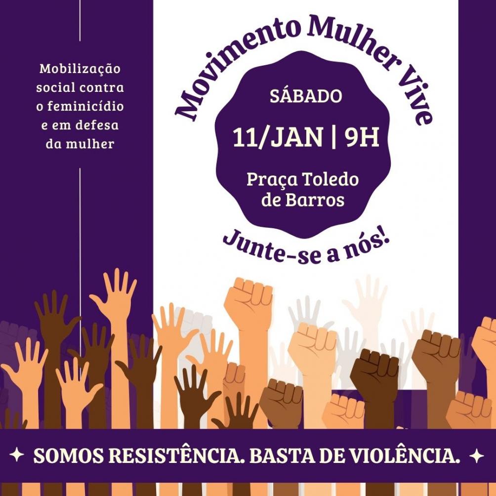 Manifesto contra a violência às mulheres será neste sábado, em Limeira