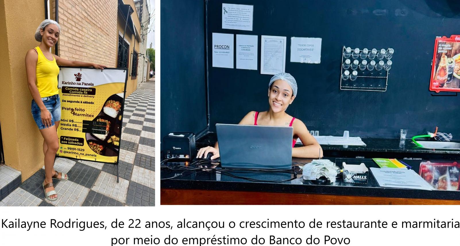 Empreendedorismo jovem: “Com o Banco do Povo, aumentei 100% das minhas vendas”, diz dona de restaurante de Rio Preto