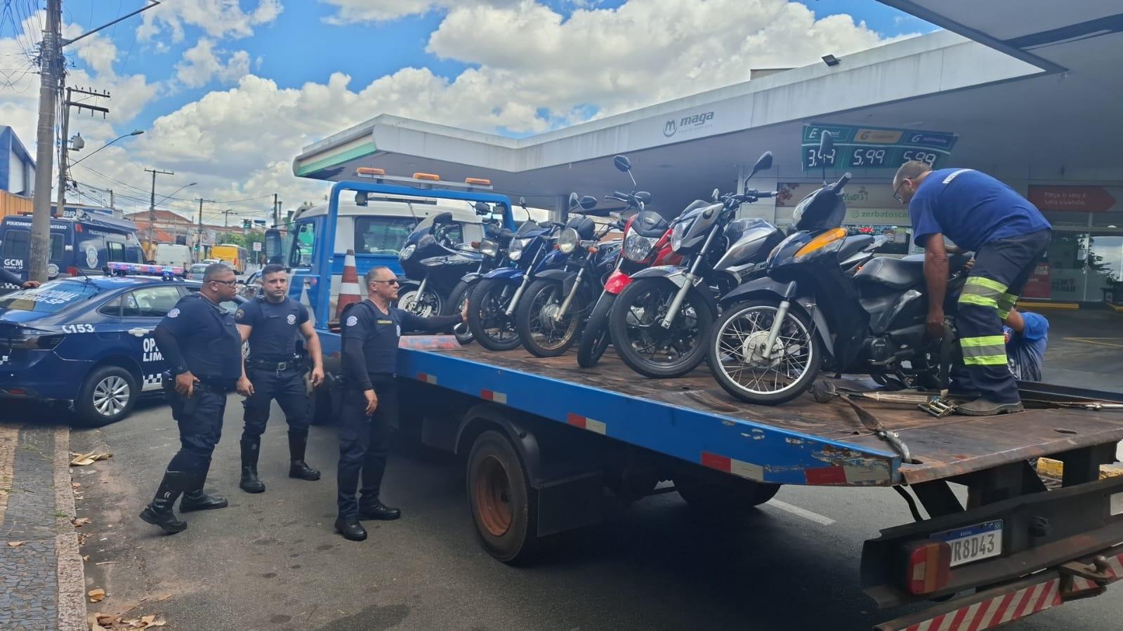 Operação da GCM de Limeira apreende nove motos nesta segunda-feira (3)