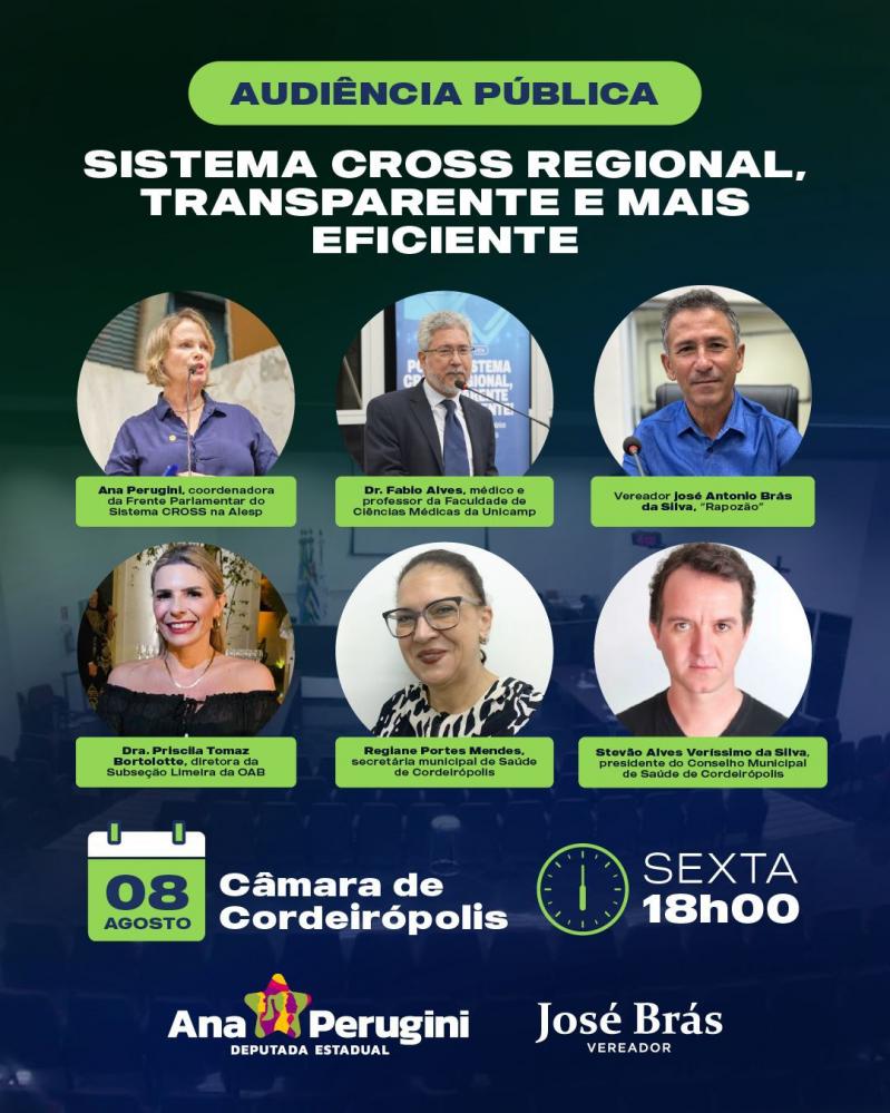 Cordeirópolis sedia debate sobre fila de espera na saúde pública com foco no Sistema Cross