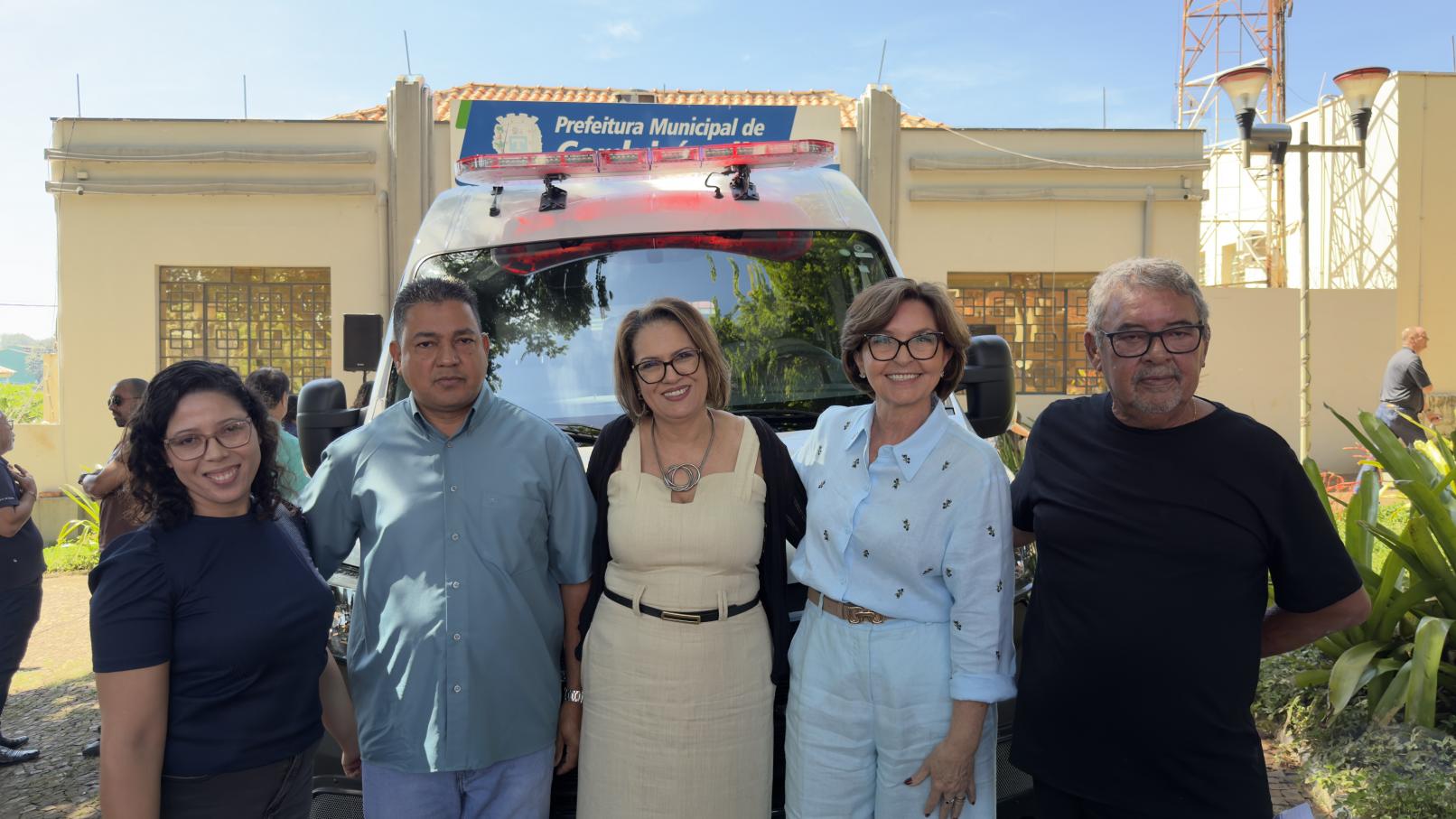 Frota da saúde recebe nova ambulância em Cordeirópolis