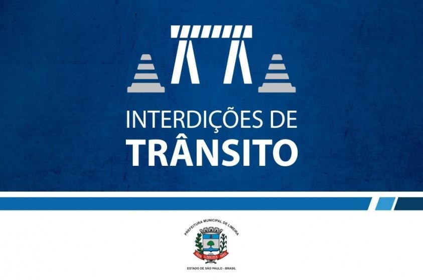 Ruas de Limeira serão interditadas neste final de semana